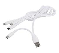AK-USB-52 Cable USB 2.0 niquelado 1,2m blanco 10W AKYGA