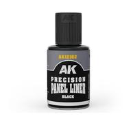 AK Weathering AK12102 PRECISION PANEL LINER - BLACK (30ml) (old PANELINER AK12020)