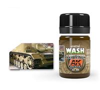 AK Weathering AK300 WASH FOR DARK YELLOW VEHICLES (35ml)