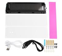 AK2515 Analizador de espectros de audio, medidores de nivel de sonido VFD Medidores de pantalla de medidor VU, kit de bricolaje de espectro de audio LED (B)
