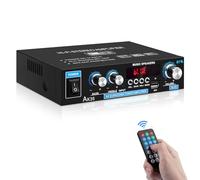 AK35 Amplificador Estéreo HiFi Bluetooth 5.0 Digital Mini Audio 300W 2.0 Canales con Bajo, Sintonizador Treble para Altavoz Home