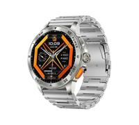 AK77 Steel Strap 1.43-inch AMOLED Smart Watch Sleep Health Monitoring Bluetooth Call Sports Watch -