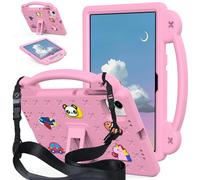 AKABEILA Funda para tablet Honor Pad X9a 2025 de 11.5 pulgadas, apta para niños, universal, ligera, a prueba de golpes, con correa para el hombro y asa de soporte, color rosa
