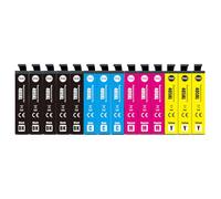 akaca 405 XL 14 Paquetes Cartuchos de Tinta Compatibles con Epson 405 405XL, para Workforce Pro WF-3820DWF WF-4820DWF WF-4830DTWF, Workforce WF-7310DTW WF-7830DTWF WF-7840DTWF