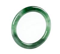 AKAFKKPYXSD Brazalete De Jade Pulsera Para Mujeres Suerte Retro Estilo Chino Jade Natural Brazalete Atraer Riqueza Buena Suerte Con Caja De Regalo San Valentín Regalo, 54-55MM