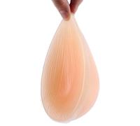 AKAFKKPYXSD Prótesis Mamaria De Silicona Suave Y Realista con Respaldo Adhesivo para Aumento Mamario Tras Mastectomía(400g/Piece, Nude)