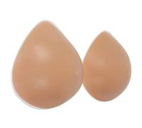 AKAFKKPYXSD Prótesis Mamarias Triangulares De Silicona Autoadhesivas para Mujer Sujetador para Mastectomía Y Aumento De Pecho para Travestis Y Cosplay(300g/pair, Brown)