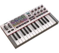 Akai Professional MPK Mini IV Teclado Controlador MIDI USB-C para Principiantes y Productores - Pads de Batería MPC, Ruedas de Pitch & Mod, Lecciones, Software de Producción con 1000+ Sonidos, Gris