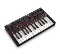 Akai Professional MPK Mini IV Teclado Controlador MIDI USB-C para Principiantes y Productores - Pads de Batería MPC, Ruedas de Pitch & Mod, Lecciones, Software de Producción con 1000+ Sonidos, Negro