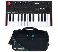 Akai Professional MPK Mini Play MK3 - Teclado Controlador MIDI con Altavoz y Sonidos Integrados, Pads MPC, Teclado Dinámico, Software de Producción Musical y Native Instruments Sound Package