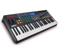 AKAI Professional MPK249 - Teclado controlador MIDI USB de 49 teclas semi-contrapesadas, controles MPC asignables, 16 Pads, Q-links, botones, conectividad plug-and-play y Paquete de Software