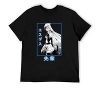 Akame Ga Kill T Shirt Hot Japan Anime Tshirt Men Women Unisex Fashion Funny T-Shirt Summer Loose Tops Esdeath Short Sleeve tee Men Black XL XL