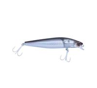 Akami Brisk Jerk para Spinning y Train Mar - Treble Hooks BKK- Realismo extremo, Acción Rolling, Lanzamientos Largos, para Lubina, Invernadera, Atún y Depredadores (Silver Black, 99 Floating Shallow)