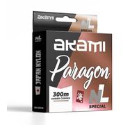 Akami Paragon Japan Nylon - Monofilamento tecnología japonesa, baja memoria, alta resistencia a nudos y abrasión - Indicado para la pesca, tanto en agua dulce como en mar (Amber Copper, 0,23 mm - 300