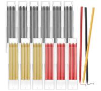 Akamino 54 recambios de lápiz trazador, 2.8 mm, repuesto de repuesto para carpintero de pica, resistente al agua, para carpintería, construcción y construcción