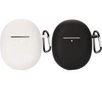 Akancy Compatible con Google Pixel Buds Pro Custodia per cuffie, [Supporta la ricarica Wireless] [Custodia protettiva antiurto] Custodia protettiva en silicona protettiva per cuffie (blanco negro)