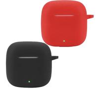 Akancy Compatible con la Funda para Auriculares Huawei FreeBuds SE 2, [Admite Carga inalámbrica] [Funda 4tectora a Prueba de Golpes] Funda 4tectora de Silicona para Auriculares (Black Red)