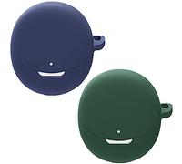 Akancy Compatible con la Funda para Auriculares OPPO enco Air 3, [Admite Carga inalámbrica] [Funda 4tectora a Prueba de Golpes] Funda 4tectora de Silicona para Auriculares (Blue Green)