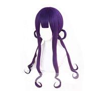 Akane Kwai Cosplay peluca Jibaku Shounen Hanako-kun Cosplay largo púrpura recto pelo sintético resistente al calor WWJ