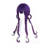 Akane Kwai Cosplay peluca Jibaku Shounen Hanako-kun Cosplay largo púrpura recto pelo sintético resistente al calor WWJ