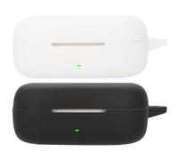 Akanry 2 Piezas Compatible con la Funda para Auriculares Huawei FreeArc, [Admite Carga inalámbrica] [Funda 4tectora a Prueba de Golpes] Funda tectora de Silicona para Auriculares (Black White)