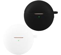 Akanry 2 Piezas Compatible con la Funda para Auriculares Huawei Freebuds 7i, [Admite Carga inalámbrica] [Funda 4tectora a Prueba de Golpes] Funda tectora de Silicona (Black White)