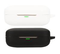 Akanry 2 Piezas Compatible con la Funda para Auriculares realme Buds Air 7, [Admite Carga inalámbrica] [Funda 4tectora a Prueba de Golpes] Funda tectora de Silicona para Auriculares (Black White)