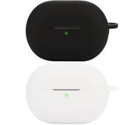 Akanry Compatible con la Funda para Auriculares Huawei FreeBuds Pro 4, [Admite Carga inalámbrica] [Funda 4tectora a Prueba de Golpes] Funda tectora de Silicona para Auriculares (Black White)