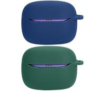 Akanry Compatible con la Funda para Auriculares JBL Tune Beam 2, [Admite Carga inalámbrica] [Funda 4tectora a Prueba de Golpes] Funda tectora de Silicona para Auriculares (Blue Green)