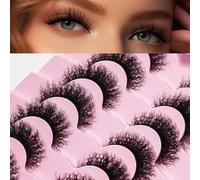 AKARA Pestañas Postizas 7 Pares 3D Pestañas Pelo a Pelo Naturales Faux Mink Eyelashes(3D-W03)