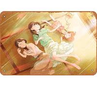Akari Kawamoto, Hinata Kawamoto, Momo Kawamoto, March Comes In Like A Lion - Póster de anime para decoración de pared del hogar, letrero de metal retro de 8 x 12 pulgadas