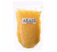 AKARZ 1000g Cera de Abejas Amarilla en Perlas Gran Formato 1kg - 100% Pura y Natural para Velas Profesionales y Jabones DIY - Triple Filtrada