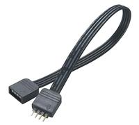 Akasa AK-CBLD01-20BK - Cable de señal (0,2 m, RGB LED light, 4-pin/4-pin, Male connector / Female connector, Negro)