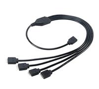 Akasa AK-CBLD04-50BK - Divisor y Cable alargador de LED (1 a 4 GB)