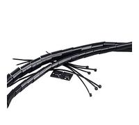 Akasa AK-TK-01BK - Kit de Tubos y Bridas para Cables (10 Piezas), Color Negro