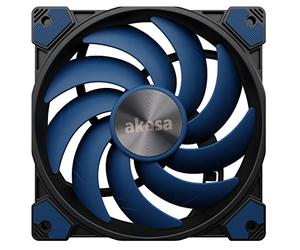 Akasa Alucia SC12 | Ventilador de carcasa PWM de 120 mm | Hasta 2000 RPM | Almohadillas antivibración | Ventilador de refrigeración azul para PC, Enfriador de CPU | AK-FN117