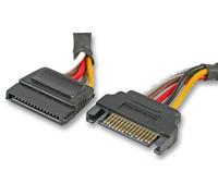 AKASA Cable de Extensión de Alimentación SATA, Macho a Hembra, 30cm