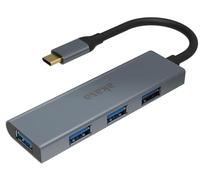 Akasa Compatible con USB Typ C Auf 4X USB Typ A - Silber