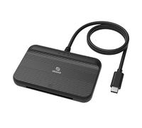Akasa Lector NFC sin contacto AK-CR-15BK – USB-A 100 cm, indicador LED, negro, Windows/Linux/macOS