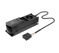 Akasa Gecko Pro LX, M.2 NVMe PCIe 5.0, ventilador de aluminio de alta velocidad integrado, soporte 2280 SSDs, hasta 12.000 RPM y 12 V, perfil bajo, 2 almohadillas térmicas incluidas, negro,