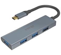 AKASA Hub USB-C 4 Puertos USB 3.0 con Carcasa de Aluminio