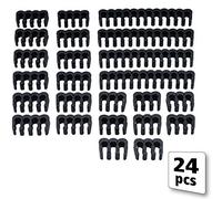 Akasa Kit de Peine de Cable | 24 peines | 24 Pines x 4 Piezas | 8 Pines x 12 Piezas | 6 Pines x 8 Piezas | 3 mm | Negro | AK-MX293 | para gestión de Cables PC/PSU Modular