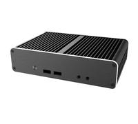 Akasa Newton CAC, diseñado para Intel NUC 11 (Atlas Canyon) Mini PC, carcasa de aluminio sin ventilador con un disipador de calor SSD M.2, con procesadores Pentium Silver o Celeron, A-NUC83-M1B
