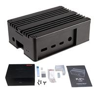 Akasa Pi-4 Pro Funda sin Ventilador Raspberry Pi 4, Funda sin Ventilador, Aluminio Completo, Kit térmico, Premio eTeknix Editor's Choice, Compatible con Raspberry Pi 4 Modelo B, Negro, A-RA08-M2B