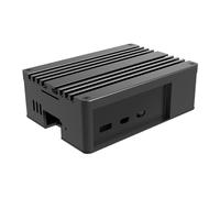 Akasa Pi-5 Pro, funda de aluminio para Raspberry Pi 5 con disipador de calor, refrigeración pasiva sin fans, micro SD y apertura GPIO, kit térmico incluido, negro, A-RA13-M2B