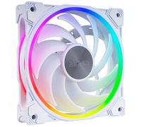 Akasa SOHO AR Dawn Edition | Ventilador RGB direccionable de 120 mm | Ventilador de refrigeración PWM para PC | Sincronización de placa base de 5 V | Ventilador aRGB blanco para funda, disipador de