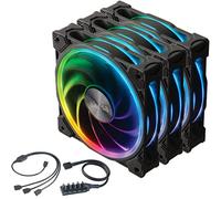 Akasa Soho AR | Ventilador RGB direccionable de 120 mm | Ventilador de Caja ARGB de bajo Ruido | PWM Fuction | Cojinete de Larga Vida útil MHD | AK-FN108-KT03