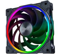 Akasa SOHO AR | Ventilador RGB direccionable | Ventilador ARGB de bajo ruido | Control de velocidad automático PWM | Rodamiento MHD de larga vida útil | Anillo de luz ARGB | AK-FN108