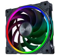 Akasa SOHO AR14, 140 mm Addressable RGB PC Fan PWM Fan up to 1800 RPM, 5V 3 Pin ARGB LEDs, Quiet Fan for Computer Cases, CPU Cooler and Heatsink, AK-FN119