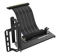 Akasa Riser Black Pro | Soporte Vertical para GPU | Soporte de Soporte para GPU | Cable Elevador PCIe 3.0 | Blindaje emi | Montaje Vertical para GPU | 200 mm | AK-CBPE02-20B